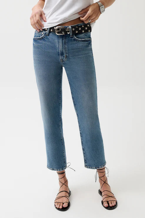 Jeans droit Aleks à coupe courte
