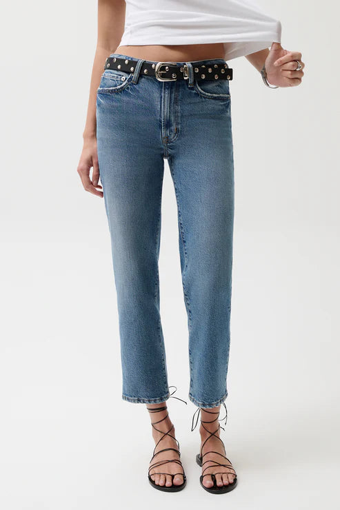 Jeans droit Aleks à coupe courte