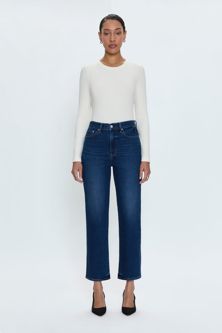 Jeans droit à taille haute Charlie