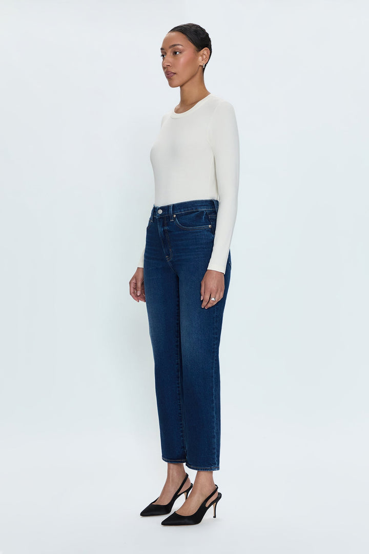 Jeans droit à taille haute Charlie