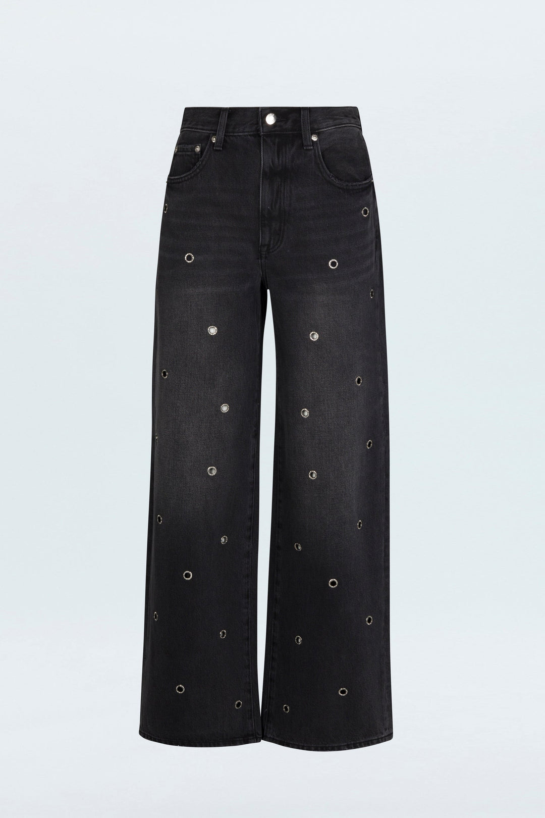 Jeans baggy avec oeillets métalliques Hendrix