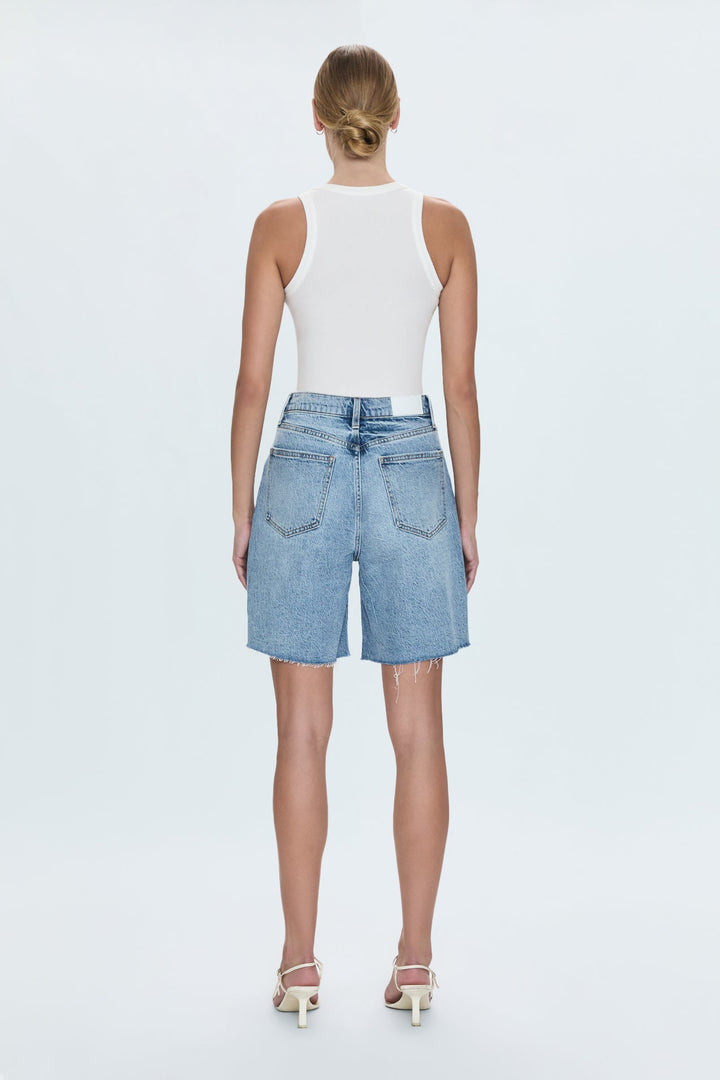Short ample à taille haute avec ourlet effiloché Kaylee