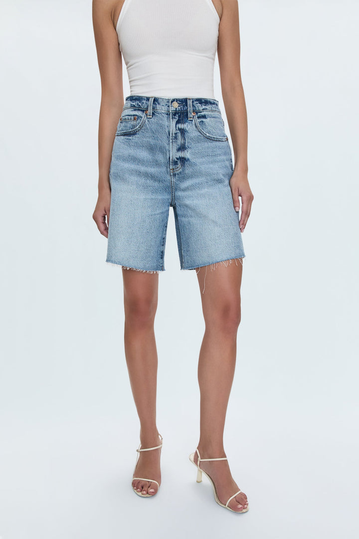 Short ample à taille haute avec ourlet effiloché Kaylee