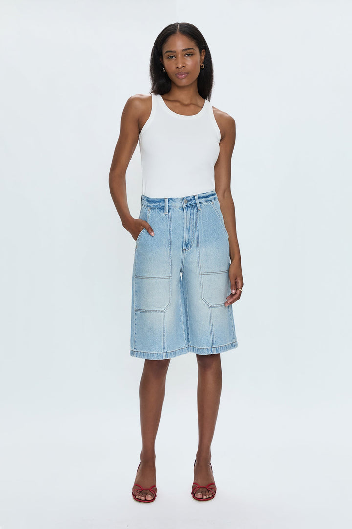 Short utilitaire en denim Carter