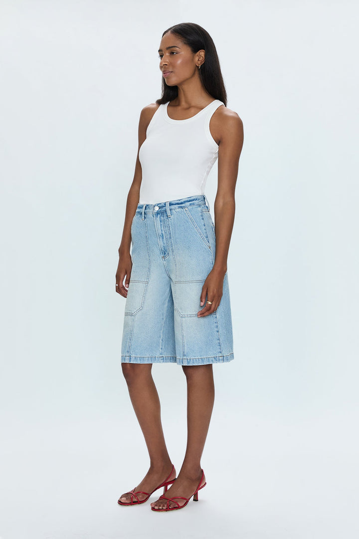 Short utilitaire en denim Carter