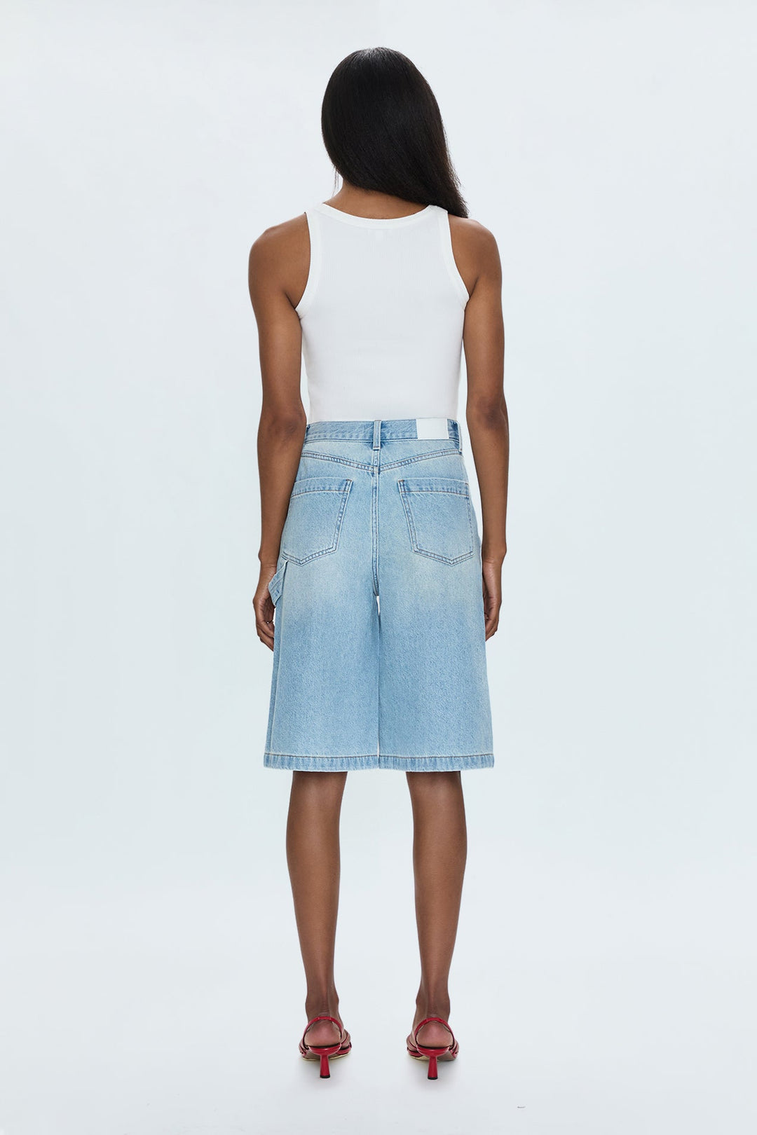 Short utilitaire en denim Carter