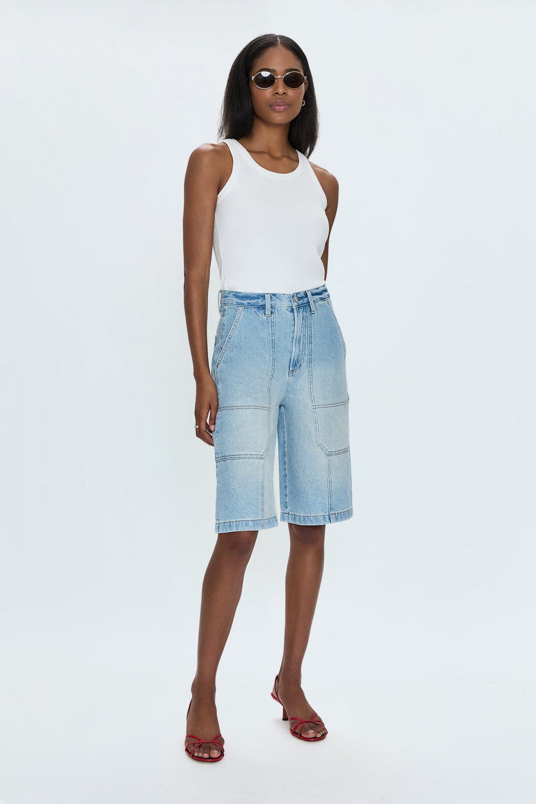 Short utilitaire en denim Carter