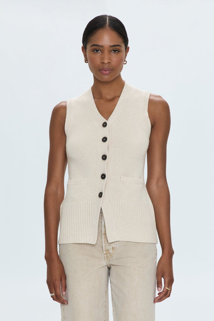Gilet boutonné sans manches Audra