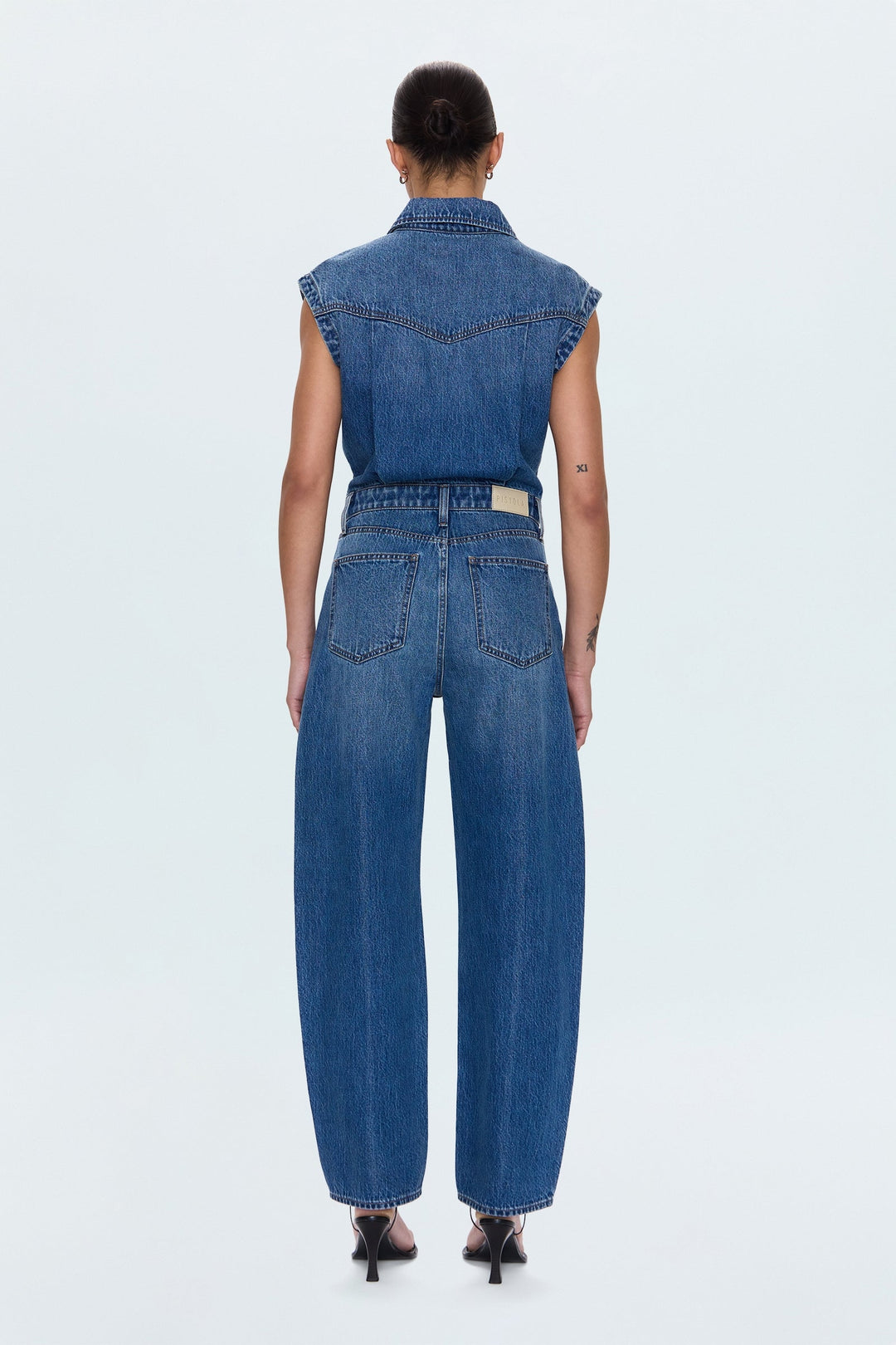 Combinaison en denim sans manches Ace