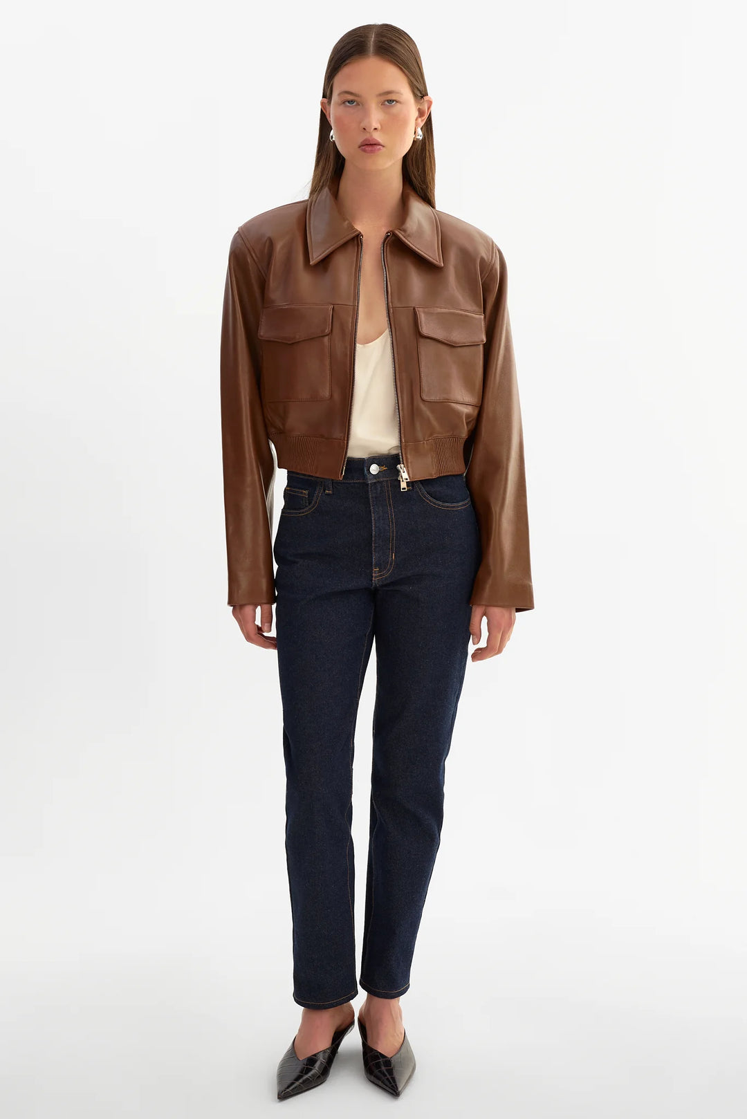 Manteau bomber court structuré Perry