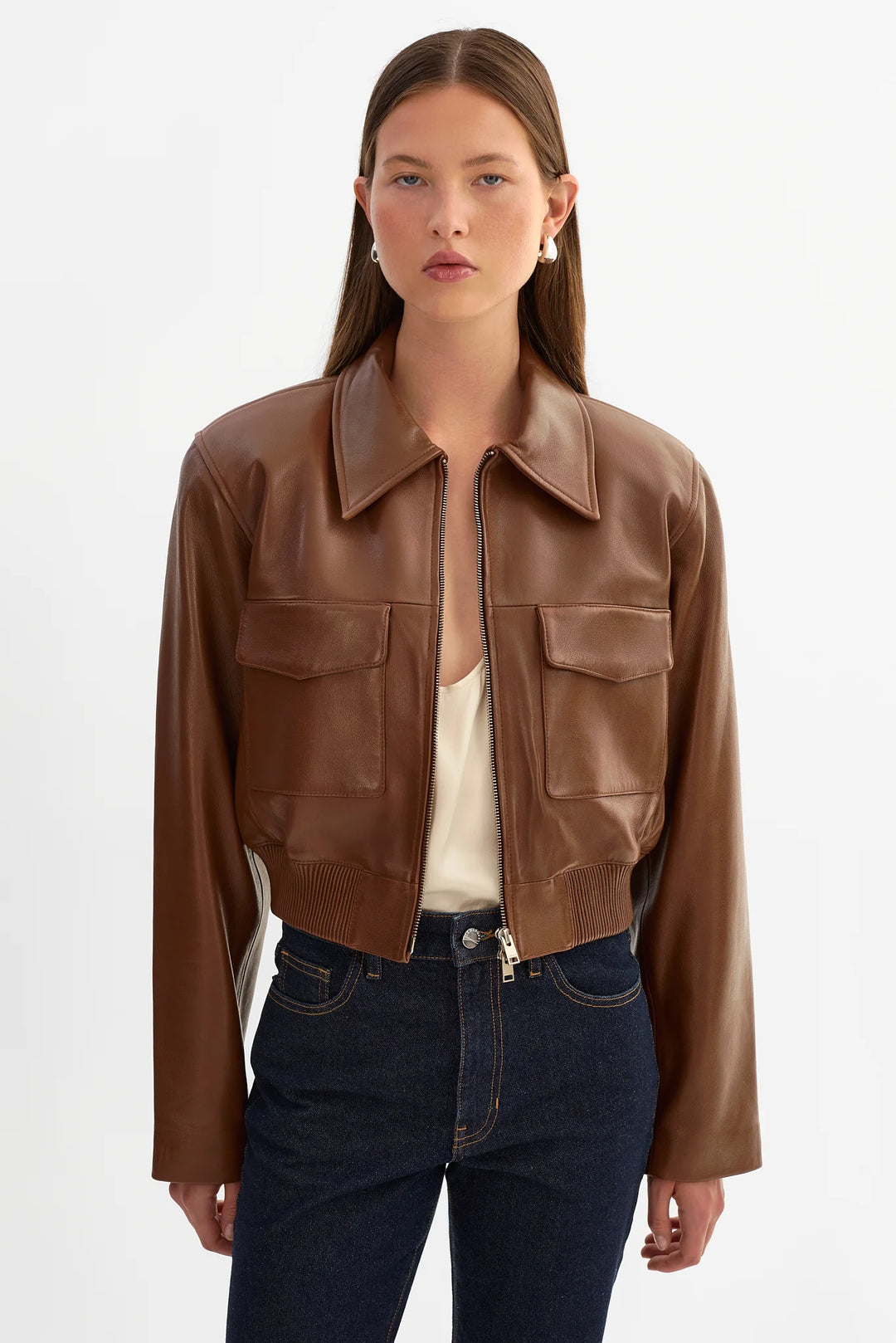 Manteau bomber court structuré Perry