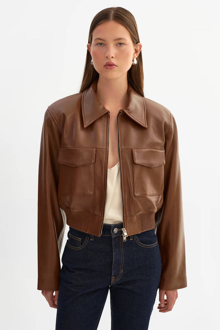 Manteau bomber court structuré Perry