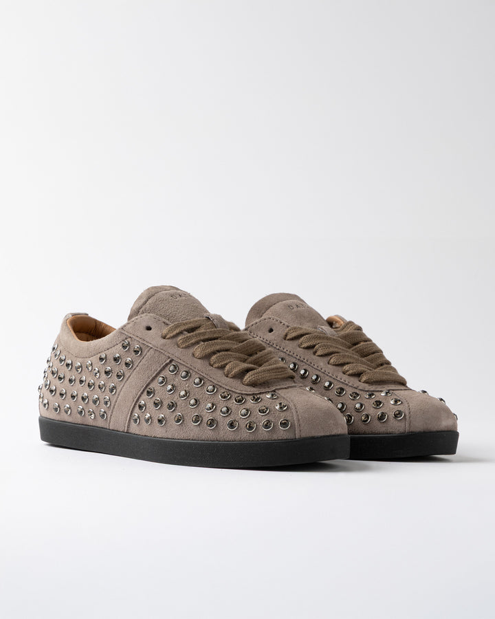 Baskets basses cloutées de strass Prima