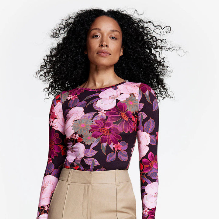 Chandail à manches longues avec motif floral