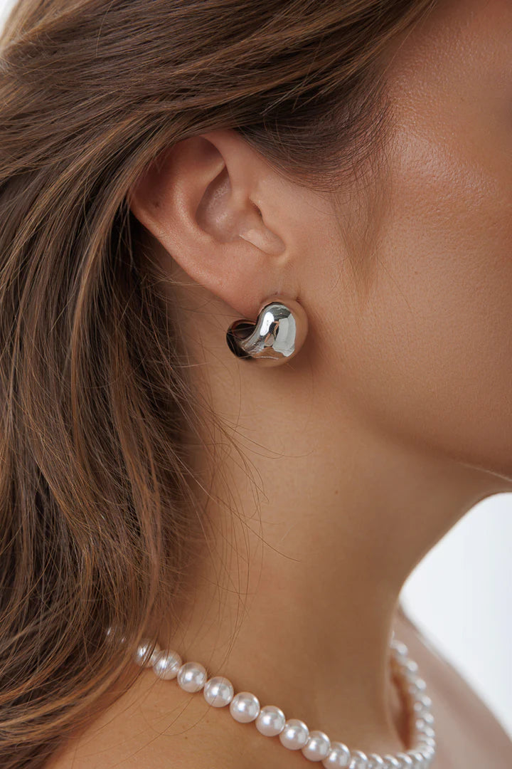 Boucles d'oreilles demi-anneaux larges