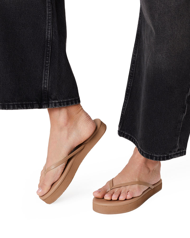 Sandales en cuir à plateforme Lily