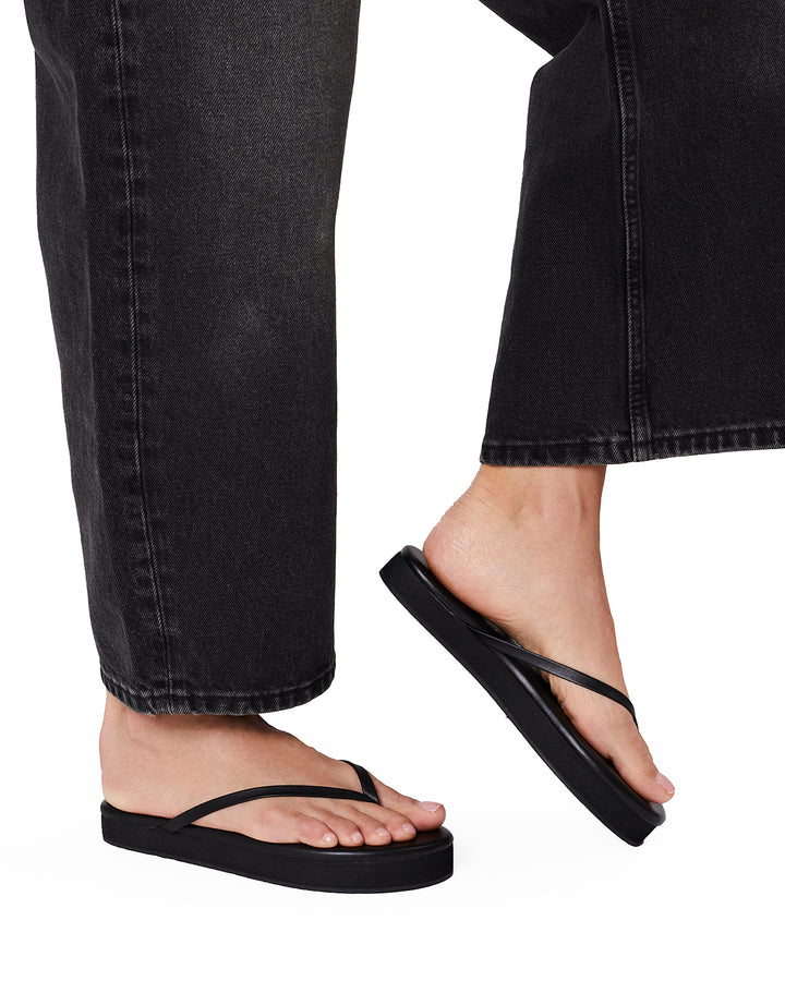 Sandales en cuir à plateforme Lily