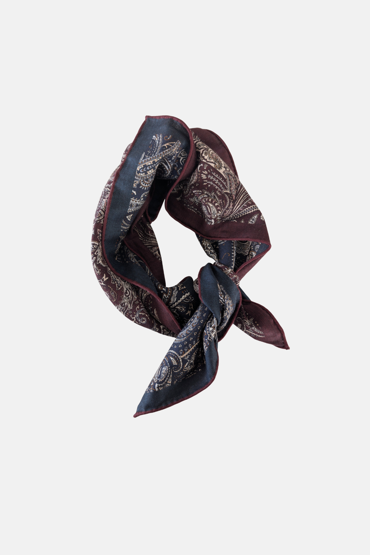 Foulard à motif cachemire réversible