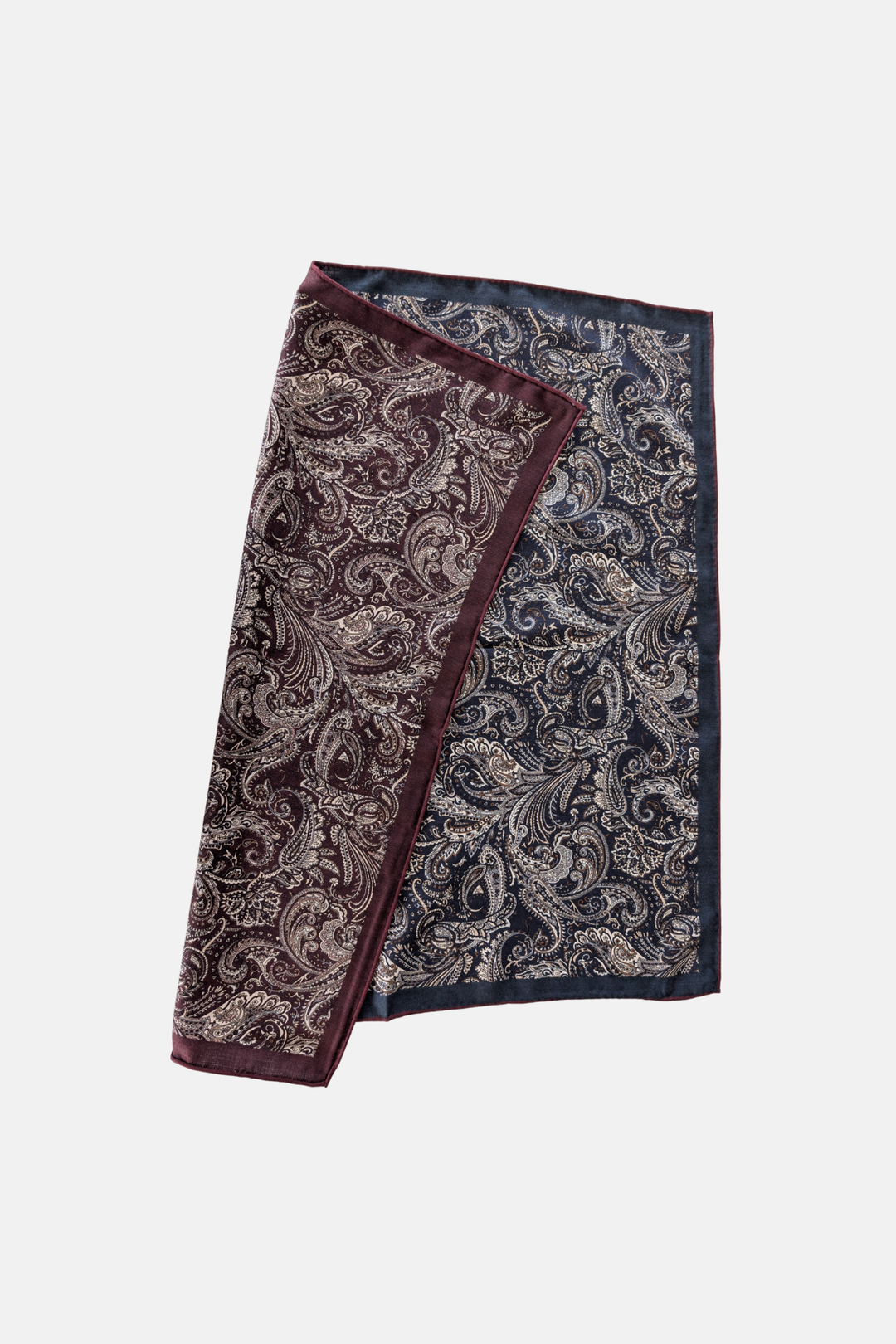Foulard à motif cachemire réversible