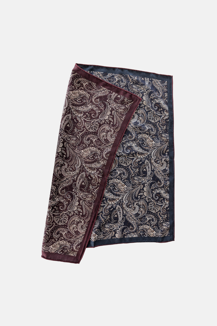 Foulard à motif cachemire réversible
