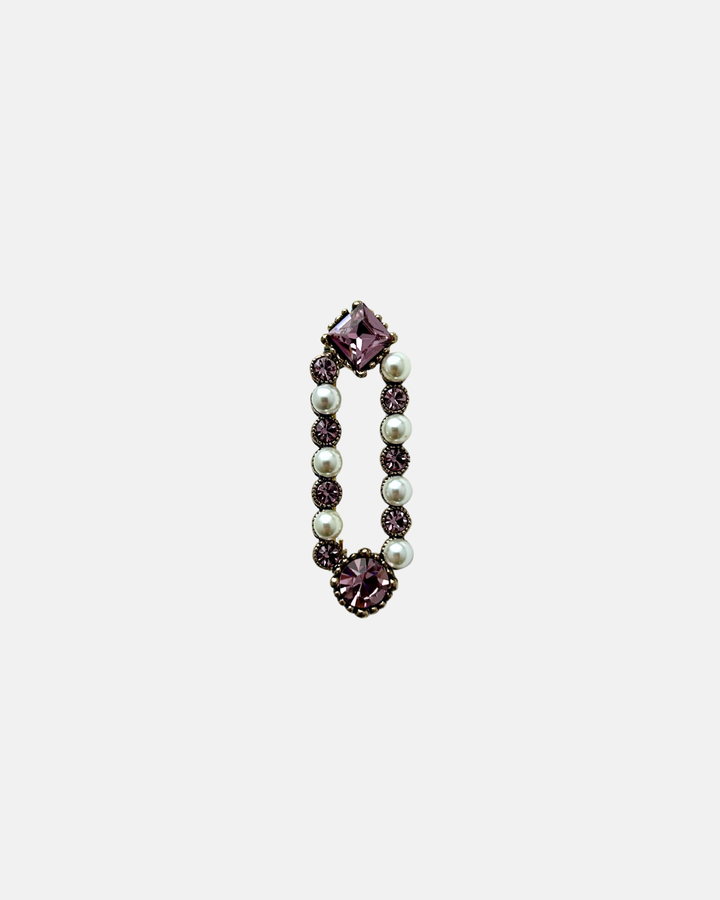Broche épingle perlée