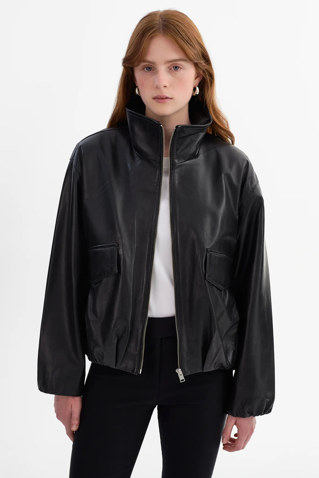 Manteau à col montant sculptural Ramona