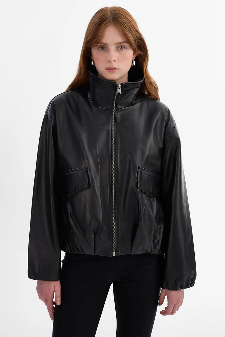 Manteau à col montant sculptural Ramona