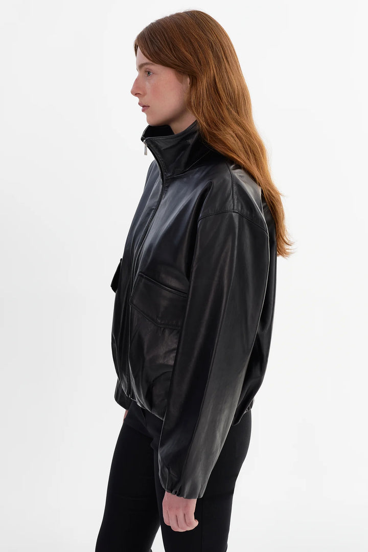 Manteau à col montant sculptural Ramona