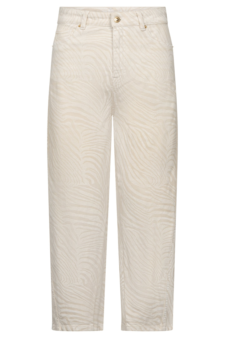 Jeans à imprimé zébré Hanni