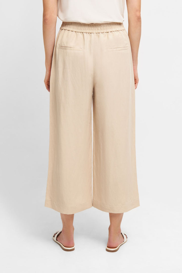 Pantalon avec taille élastique et jambe évasée 6/8 Jolie