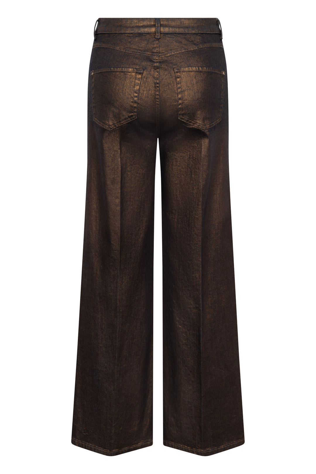 Jeans large Sventy à fini métallisé