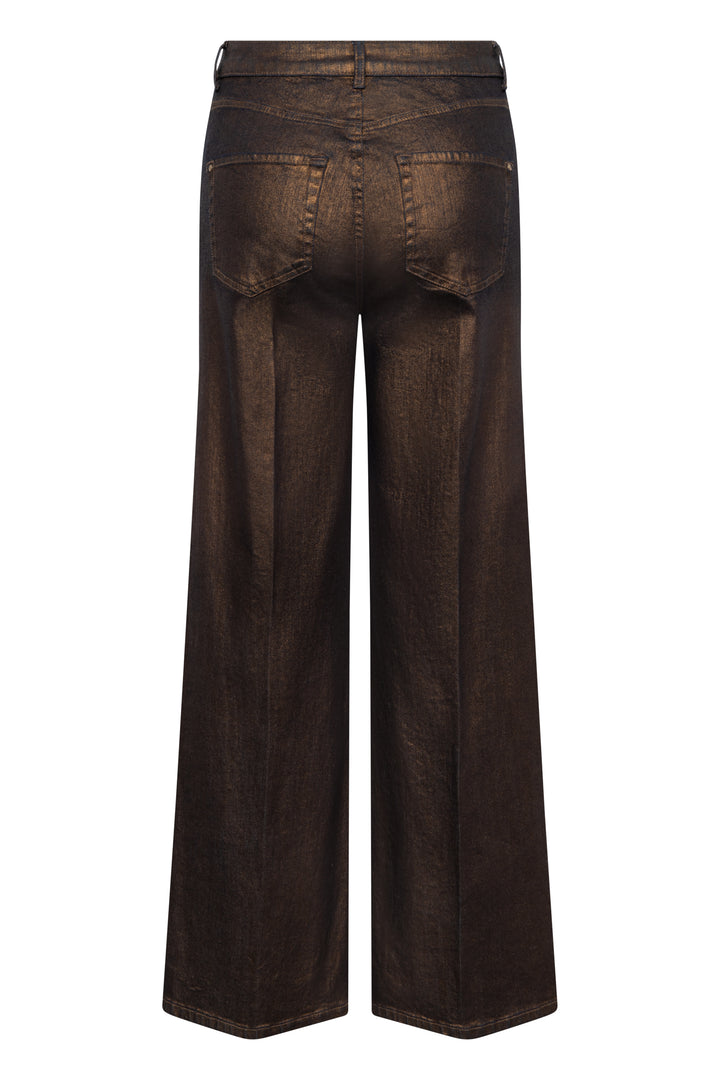 Jeans large Sventy à fini métallisé