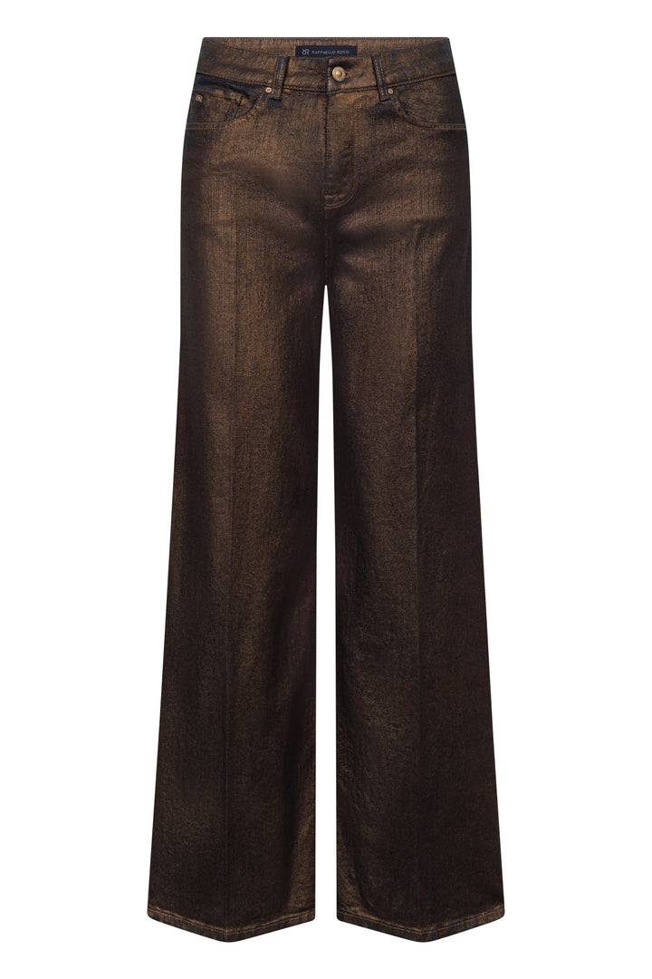 Jeans large Sventy à fini métallisé