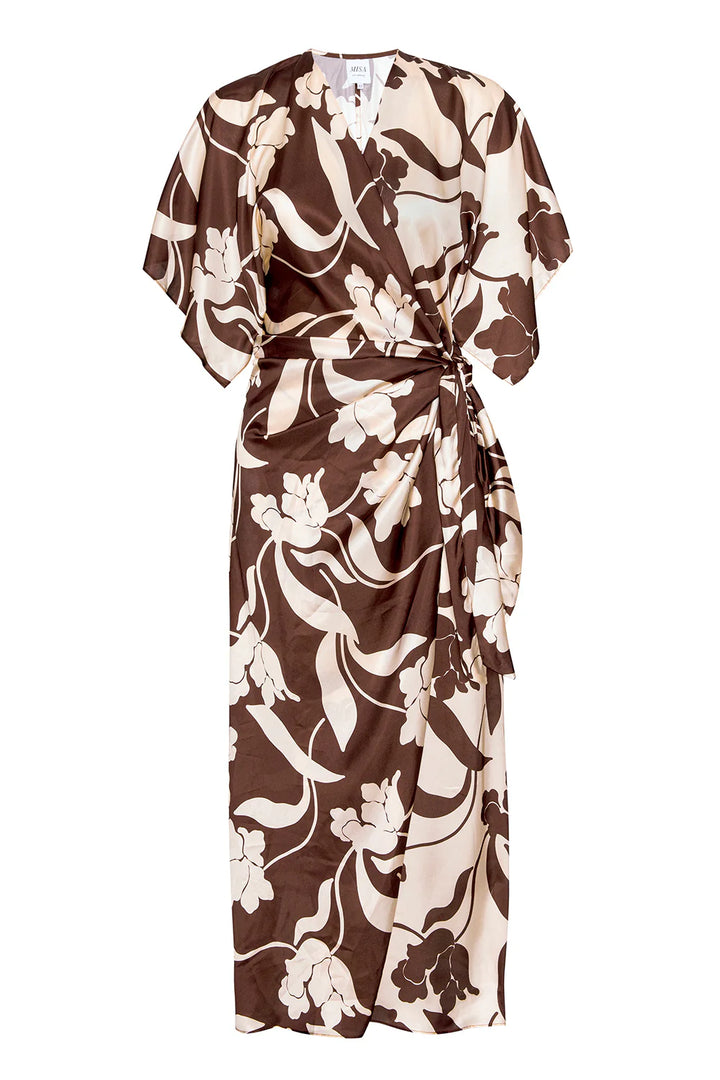 Robe portefeuille à imprimé floral Hadassa