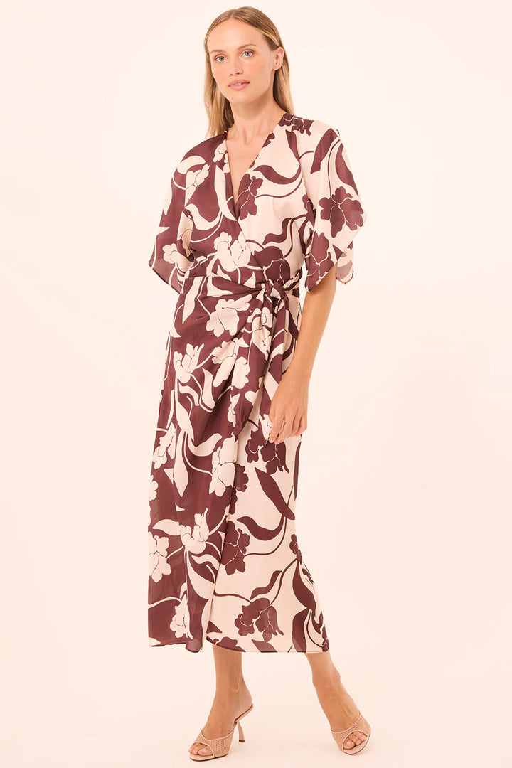 Robe portefeuille à imprimé floral Hadassa