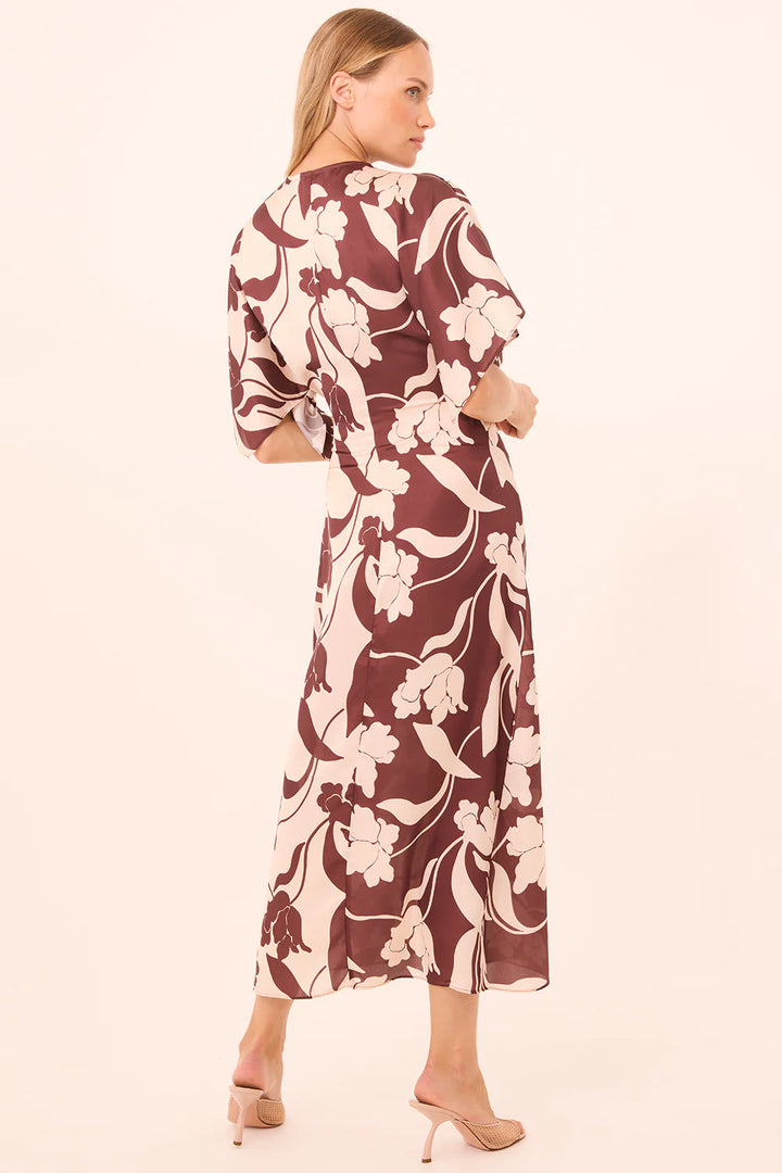 Robe portefeuille à imprimé floral Hadassa