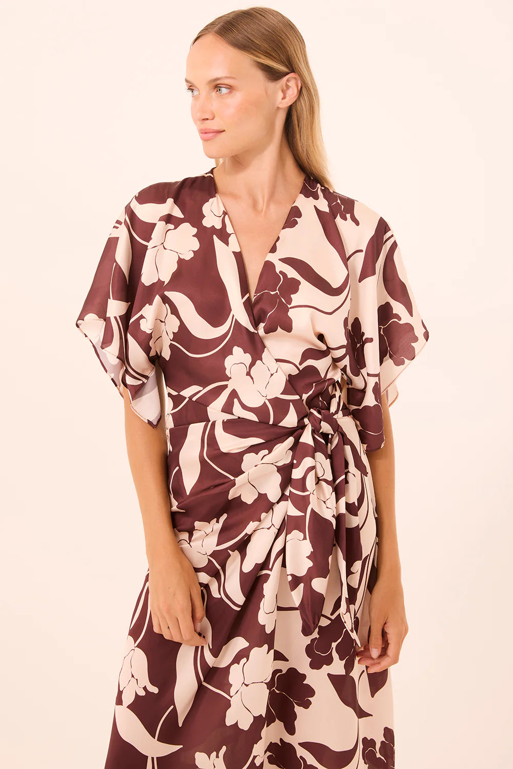 Robe portefeuille à imprimé floral Hadassa