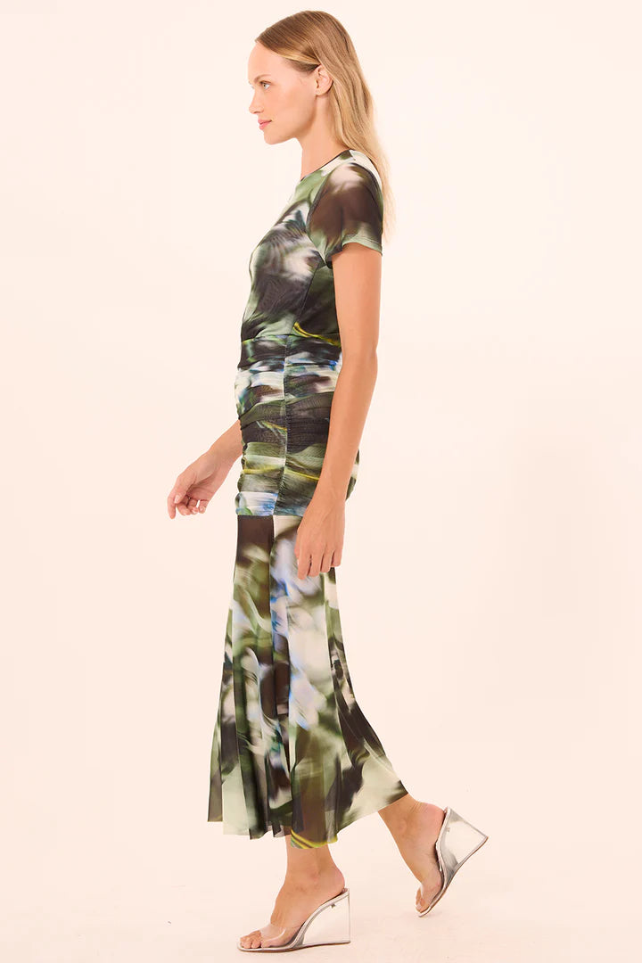 Robe longue diaphane Leda