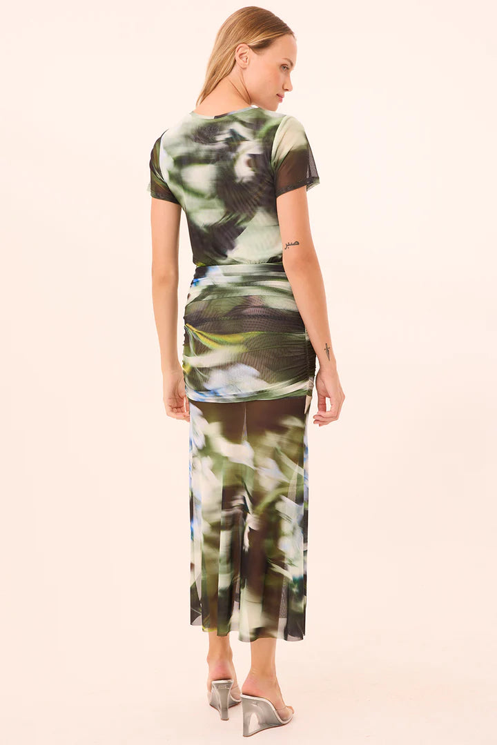 Robe longue diaphane Leda