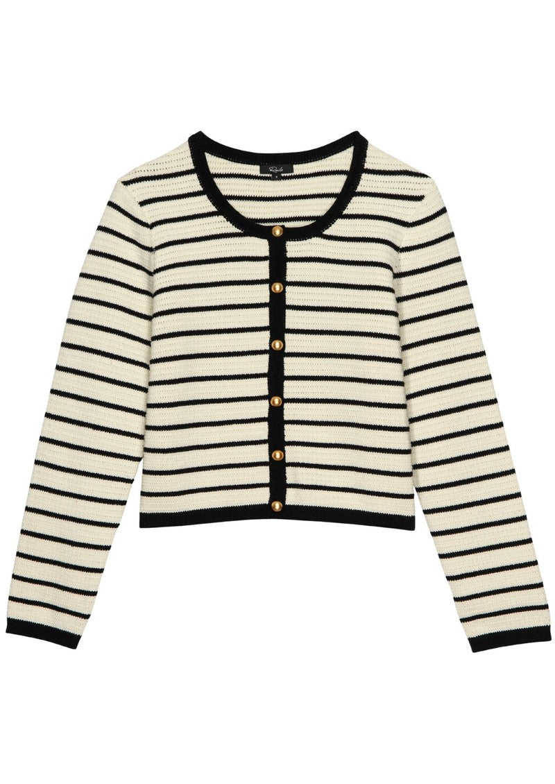 Cardigan rayé avec boutons dorés Catania