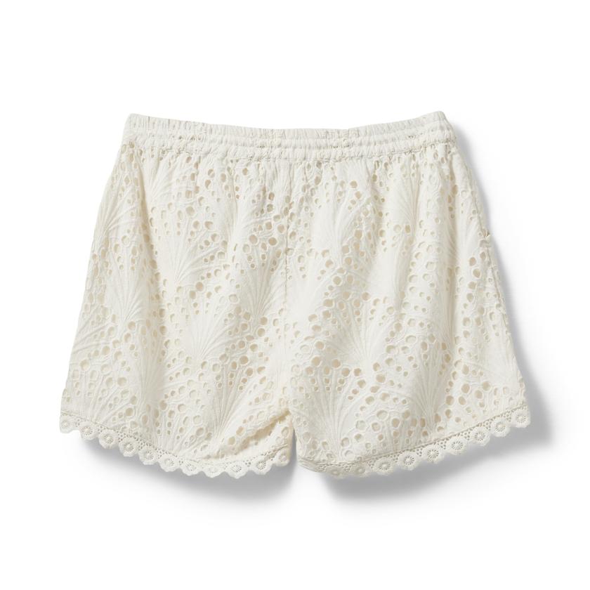Short brodé ajouré