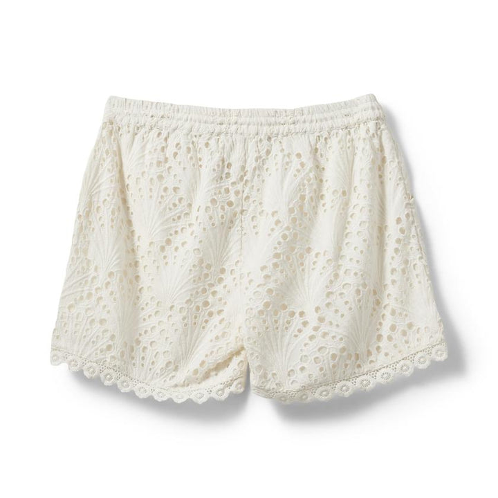 Short brodé ajouré
