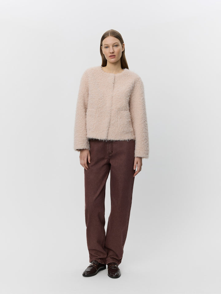 Veste courte en fausse fourrure Juno