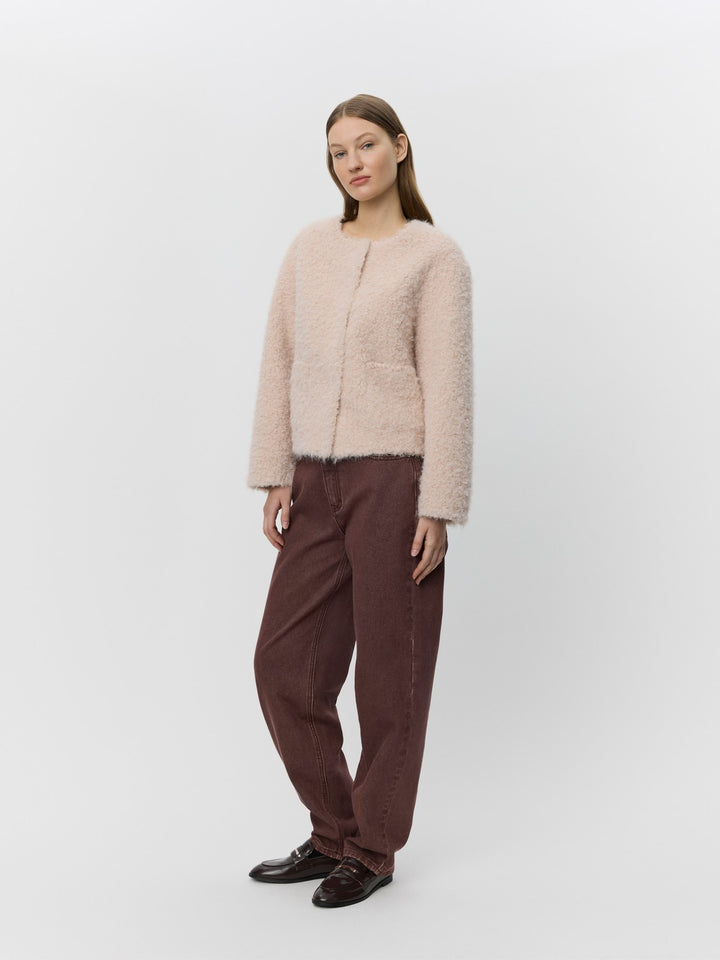 Veste courte en fausse fourrure Juno