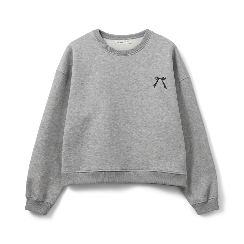 Sweat-shirt avec motif boucle et inscription Eli