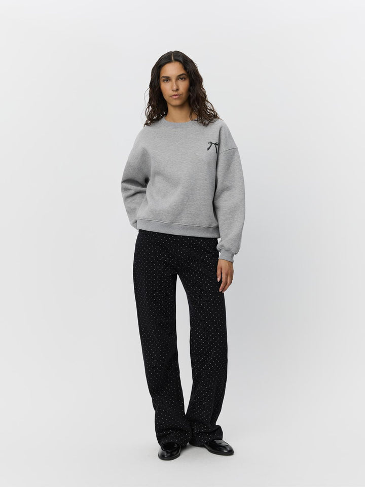 Sweat-shirt avec motif boucle et inscription Eli