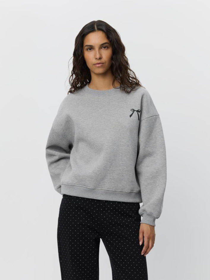 Sweat-shirt avec motif boucle et inscription Eli