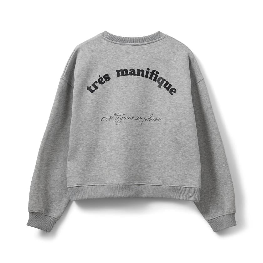 Sweat-shirt avec motif boucle et inscription Eli