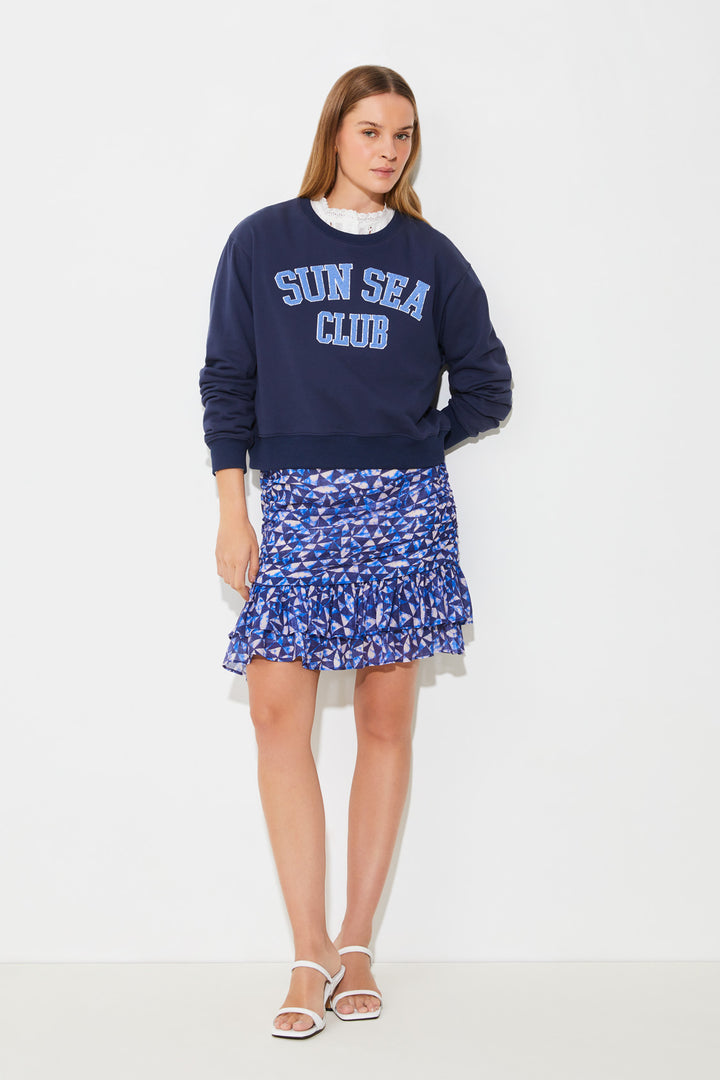 Sweat-shirt en coton avec écriture Sailor