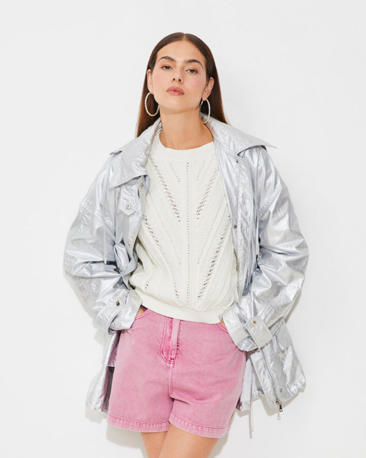 Manteau parka avec effet métallisé Elliot